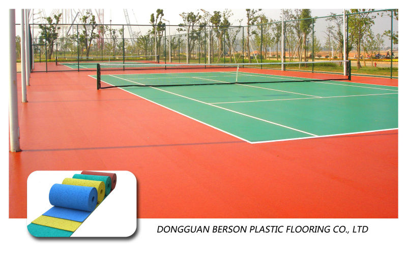 100%epdm sports court surface,tennis/badminton/basketball floor