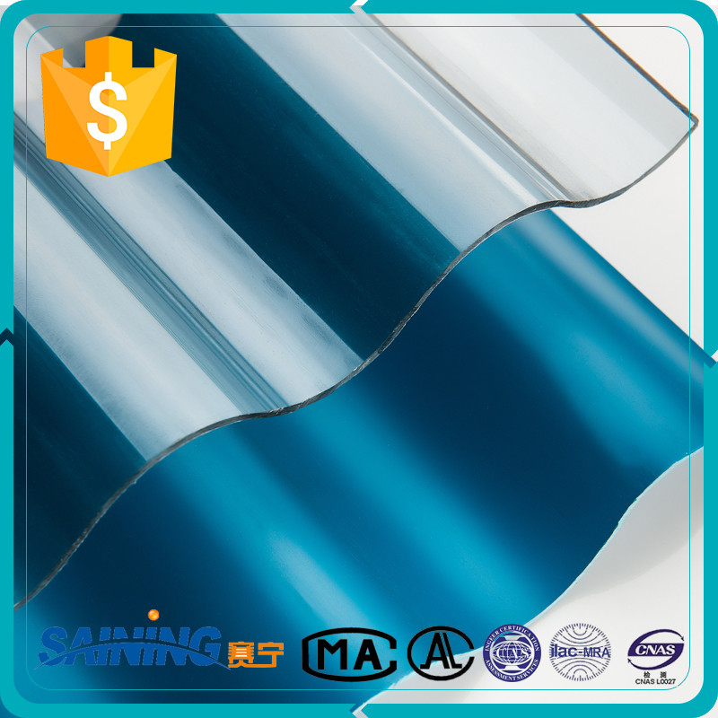 Polycarbonate resin color corrugated plastic roofing