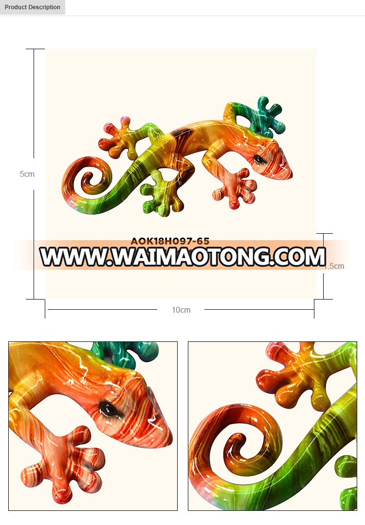 Animal Magnetic Sticker Lizard Style and Single-page Resin Magnet  Crafts