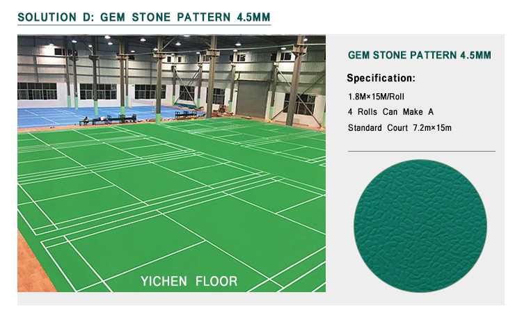 pvc floor badminton floor mat / sports floor /vinyl floor roll