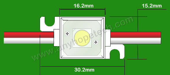 Ultra bright energy saving 0.24w 1pc led outdoor module