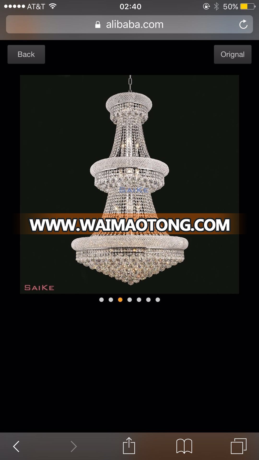 Crystal Glass Pendent Lamp for Decoration