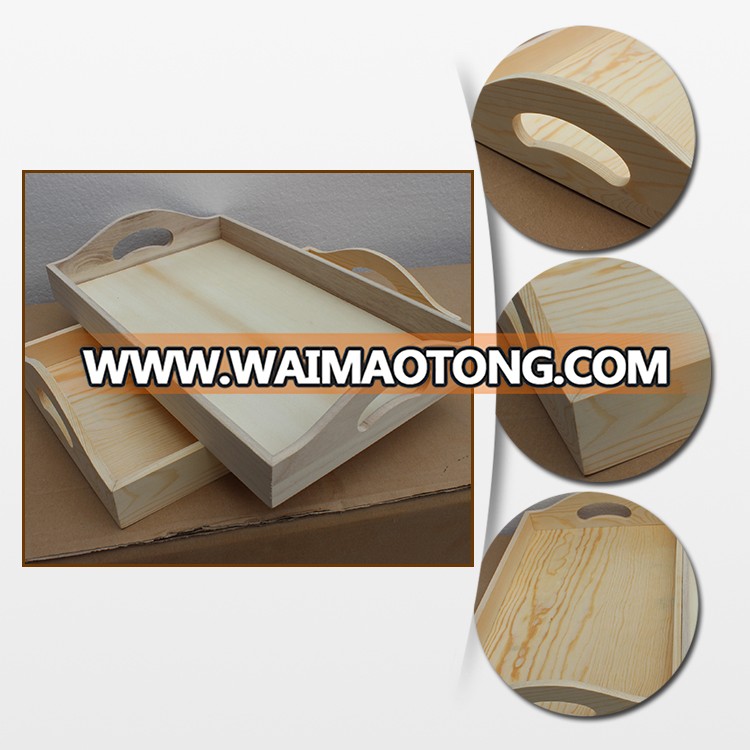 Wooden Serving Beer Tray Holder For Hotel