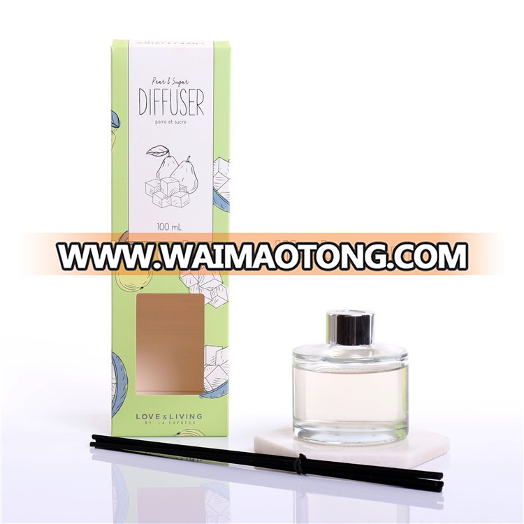 wooden cap custom reed diffuser bottles 200ml