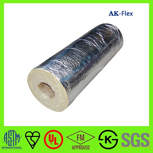 fiber fireproof thermal insulation soundproof rock wool Pipe of acoustic material tube