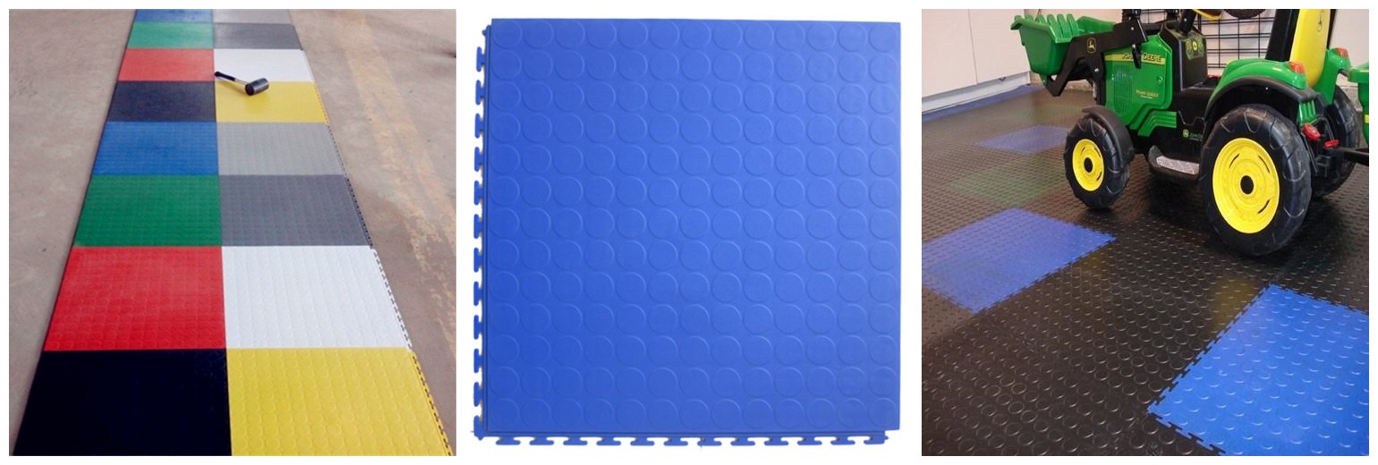 PVC interlocking removable floor tiles for futsal basketball tennis garage court floor