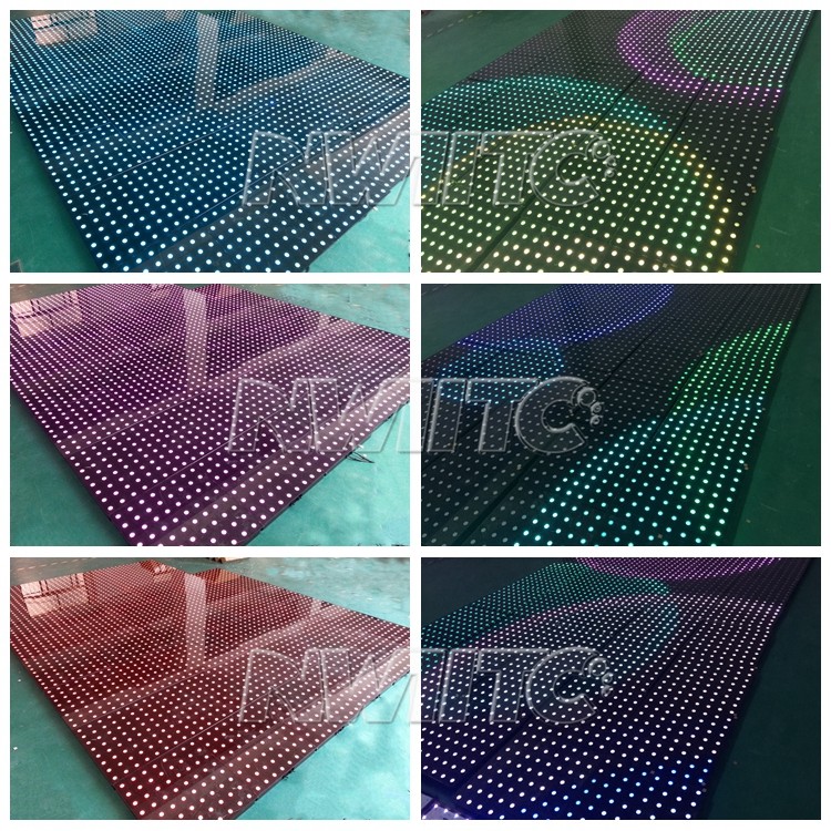 8x8 pixel high quality portable hd video dmx new led dance floor