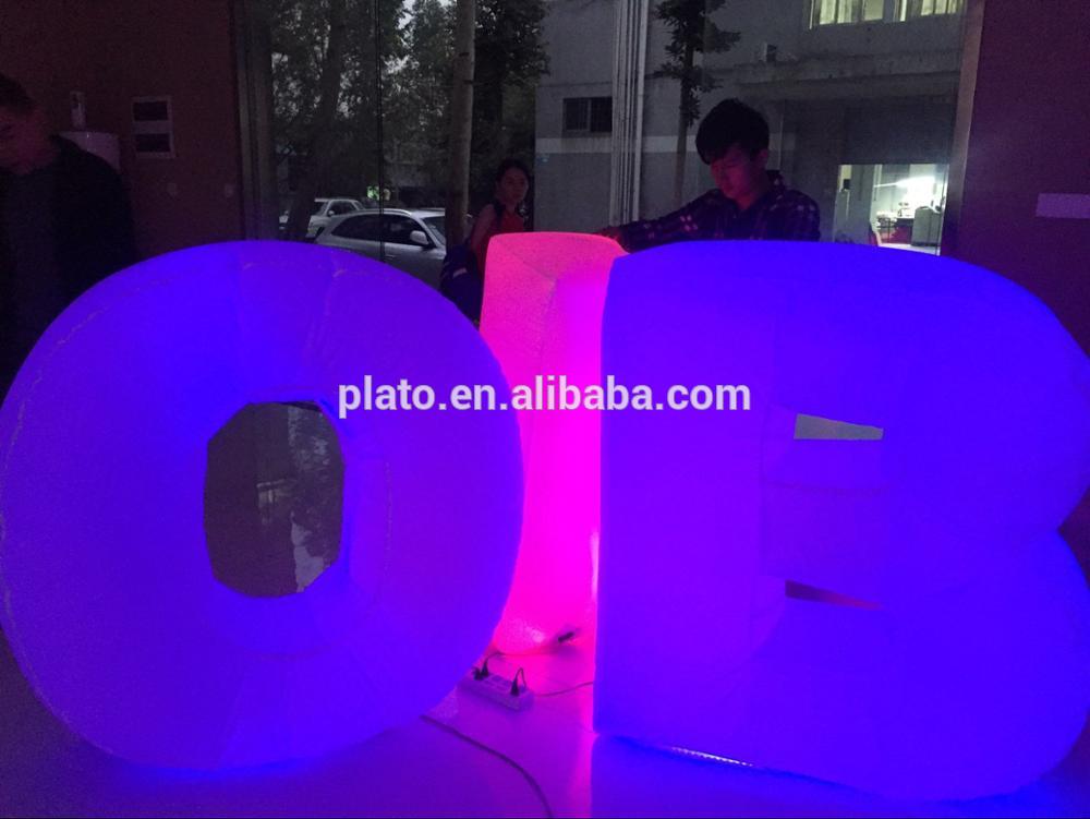 Custom color giant inflatable letters for outdoor event