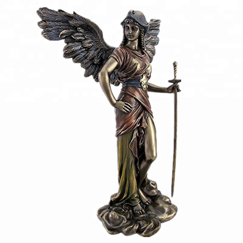 Aesthetic Garden Decoration Life Size Loved Couple Bronze brass Angel Statue