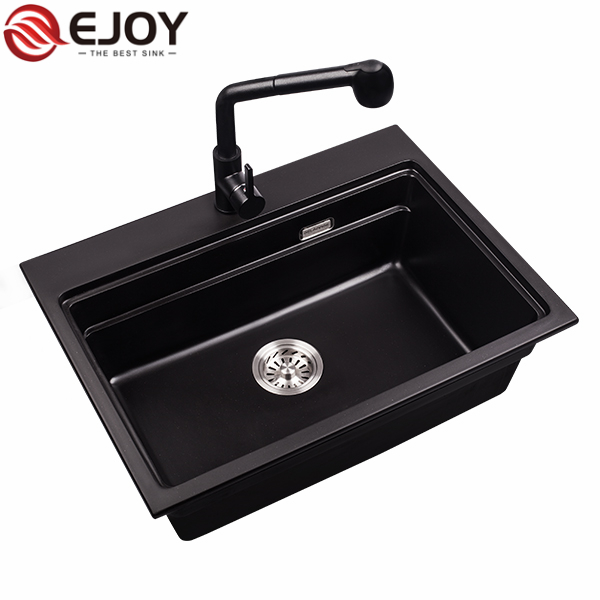 High Quality Customized quartz kitchen sink single bowl