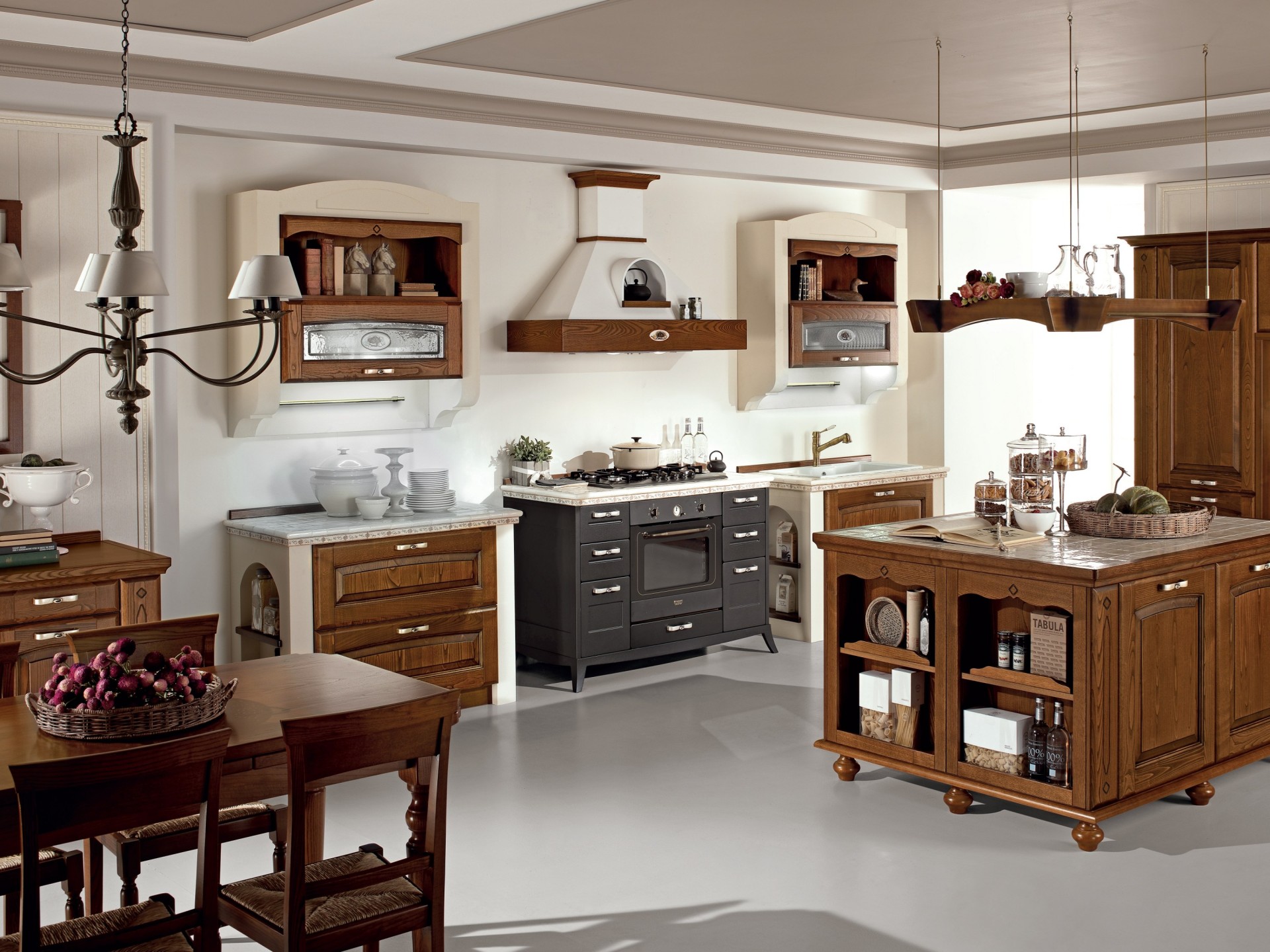 Strong Wooden Modern Style Kitchen Cabinets