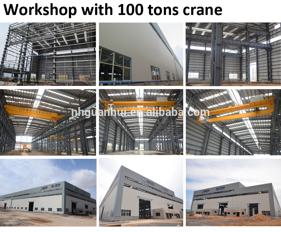 Light frame prefabricated steel structure warehouse for car garage