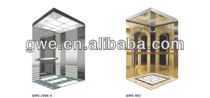 Luxurious Elevator 600kg / Lift cabin / elevator parts