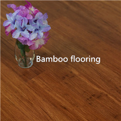 UV lacquer prefinished smooth walnut color strand woven bamboo flooring