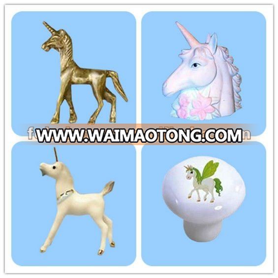 Ceramic Bisque Novelty Unicorn Figurine