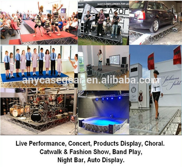 High quality aluminum portable event stage for sale