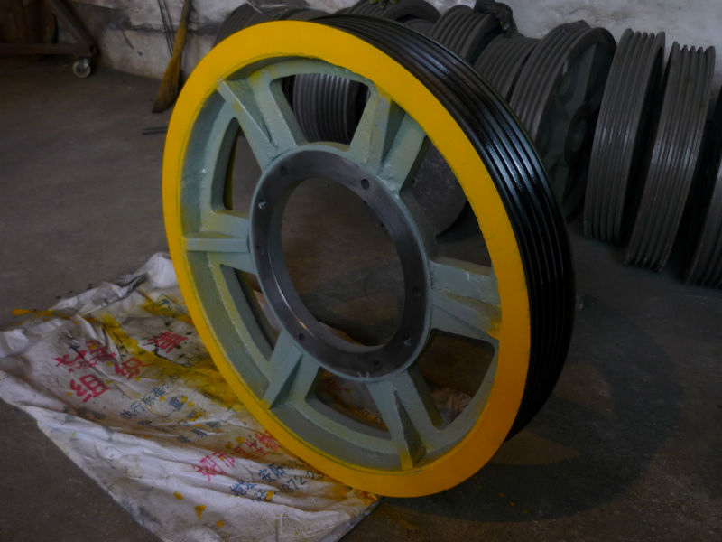 elevator traction wheel for Hyundai 755*6*12 elevator pully sheave