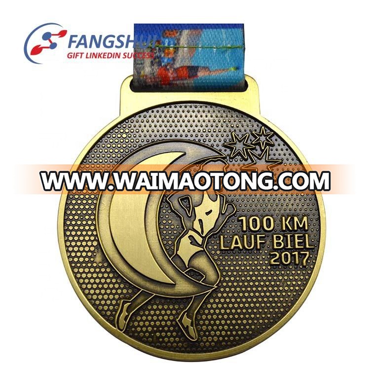 Oem zinc alloy sticker epoxy race winner trophie commemorative honor medal miraculous metal medal