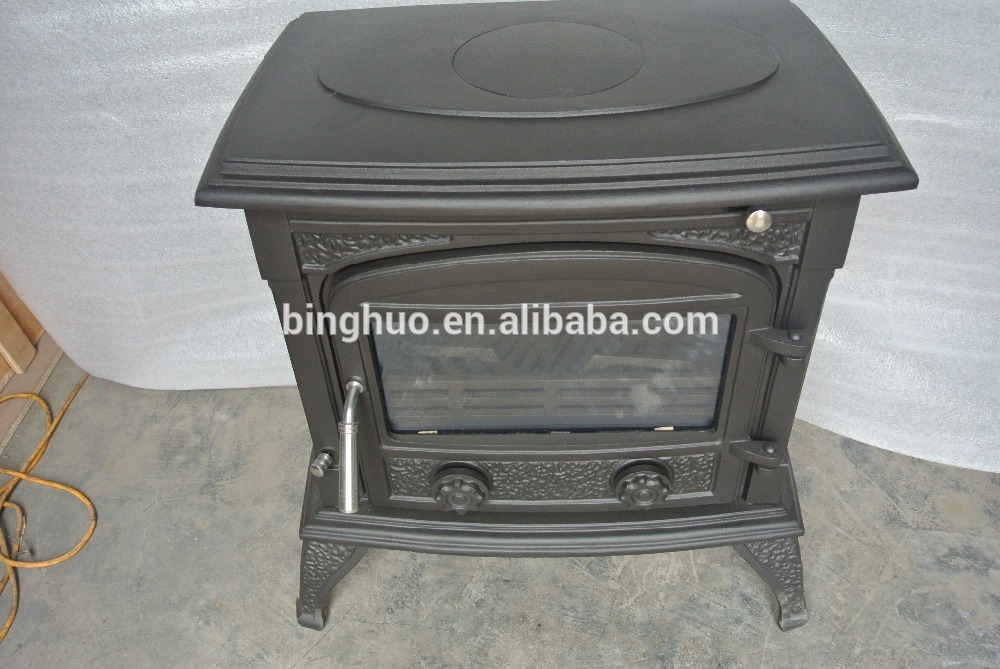 11KW cast iron stove, iron plate wood burning stove