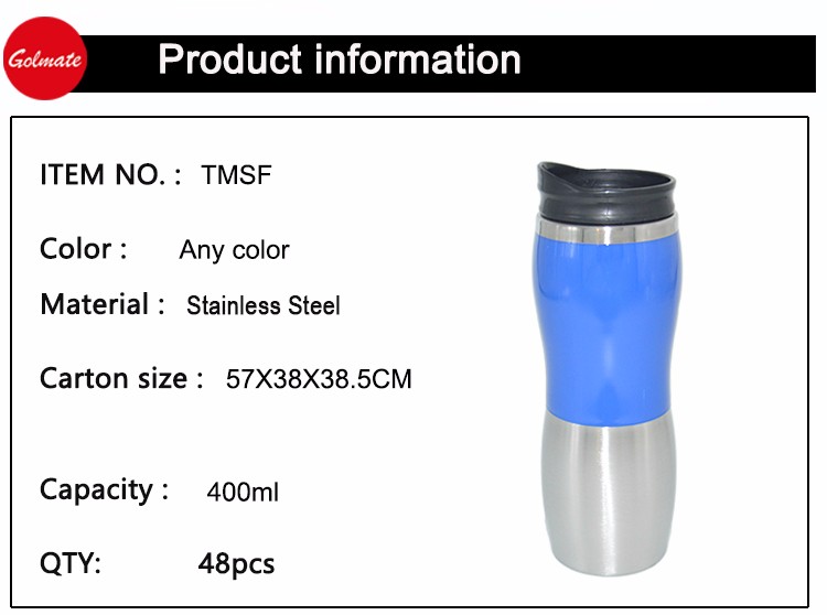 Stainless steel 400ml thermal coffee vacuum cup travel mug