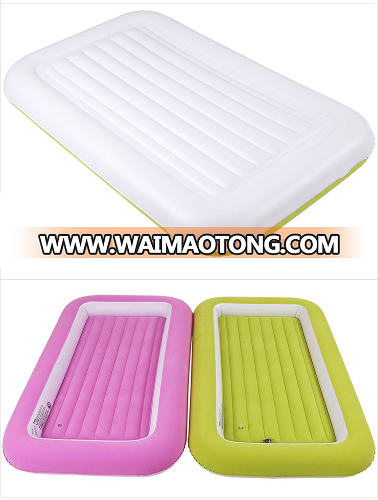 Inflatable Single bed Kid Size Air Mattress with sides airbed mattress