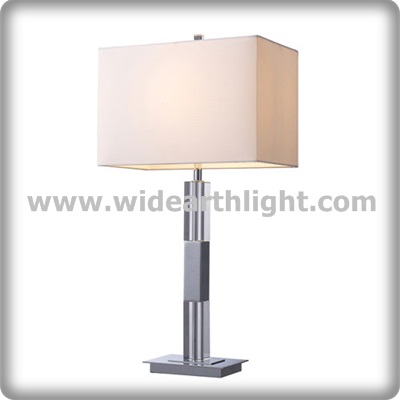 UL CUL Approved Table Hotel Lamps With White Fabric Shade T80378