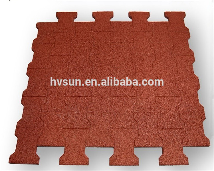 Factory direct sales environment friendly 1mx1m rubber outdoor floor tiles with colorful color