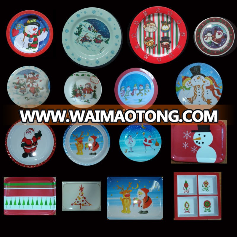 2014 new Christmas Xmas X-mas design plate