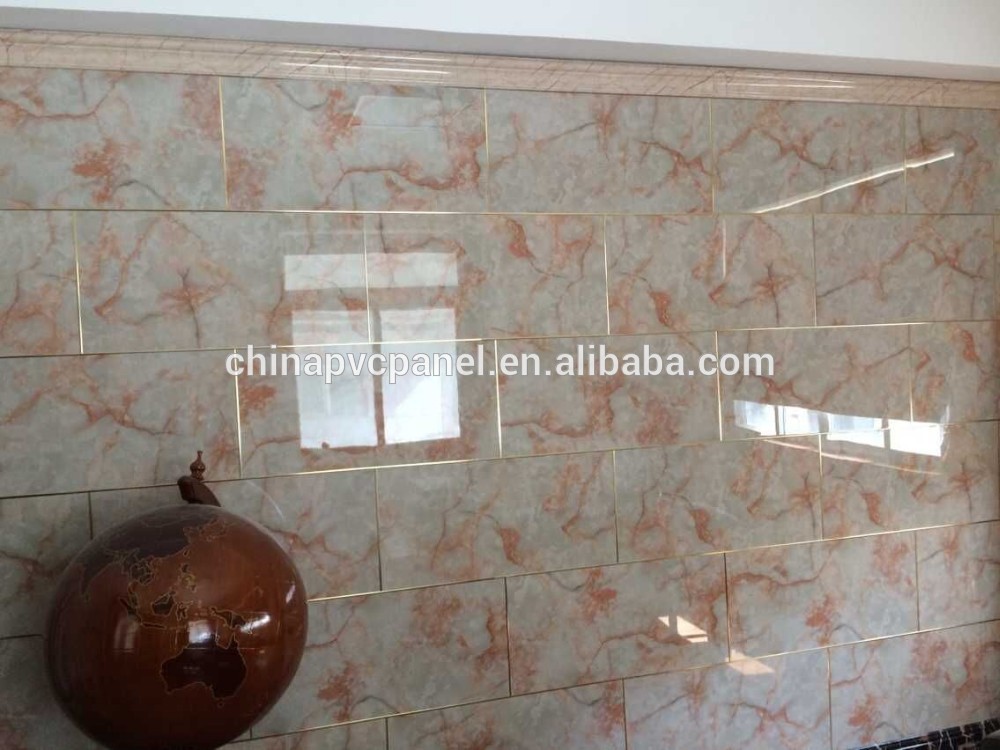 UV panel with marble artificial sheet