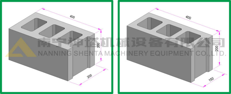 export to Ghana QTJ4-40 concrete brick cement block making machine