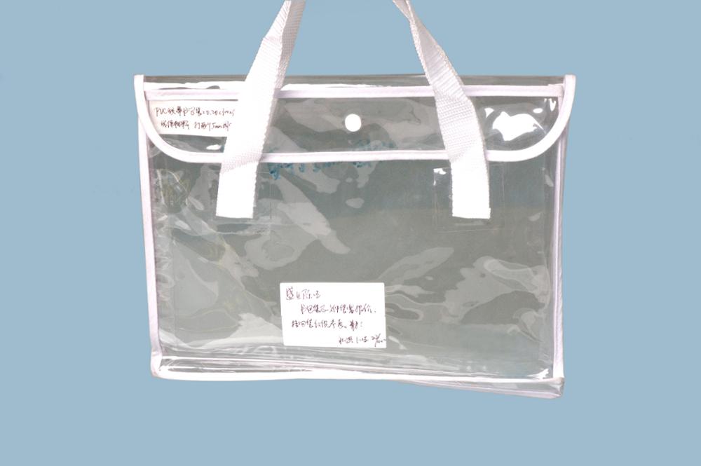 Transparent India Clutch Bag Clear Bra Packaging Bag With Handle