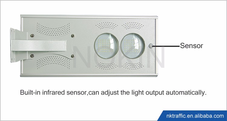 70w motion sensor integrated led street light cob