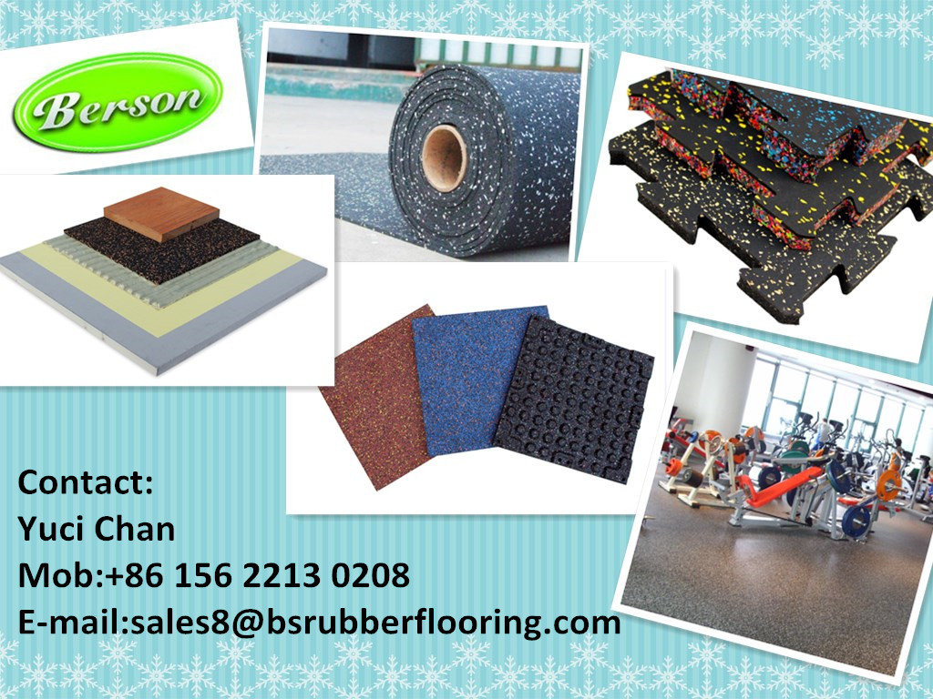 Rubber Anti-slip Gym Flooring