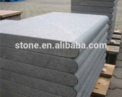 Black Grey Granite Swimming Pool coping Stone G654 granite cope stone size 800x400 and 600x300