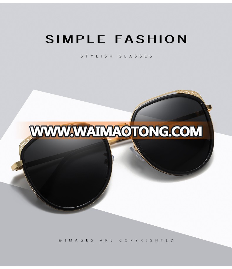 Retro Alloy Frame Brand Design TAC Polarized Sunglasses