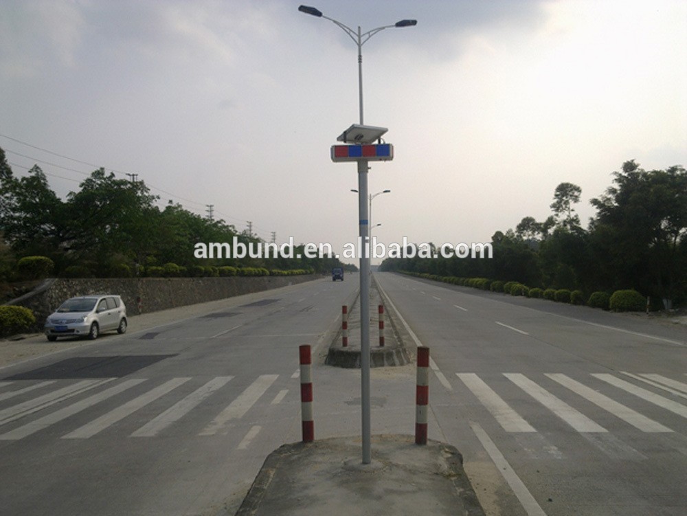 Double side solar traffic light solar powered portable traffic light