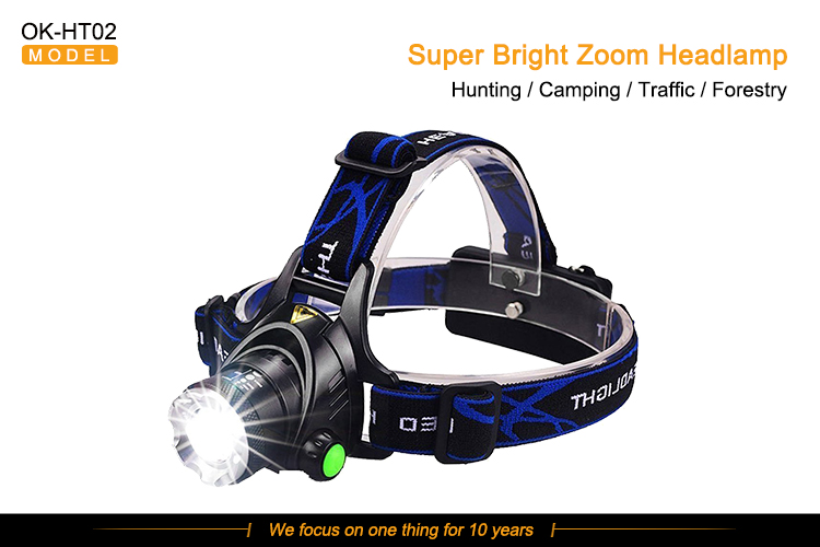 Multifunction Riding Camping Rechargeable Torch LED Head Lamp