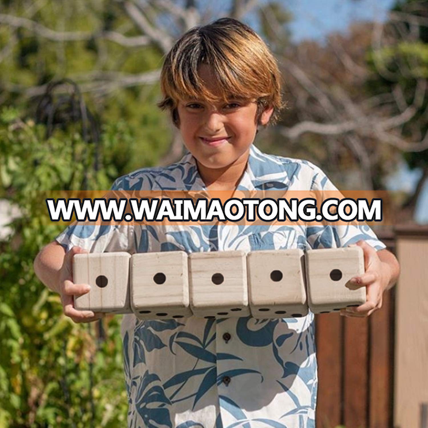 High Quality Giant Wooden Yard Dice for Outdoor Lawn tossing Game