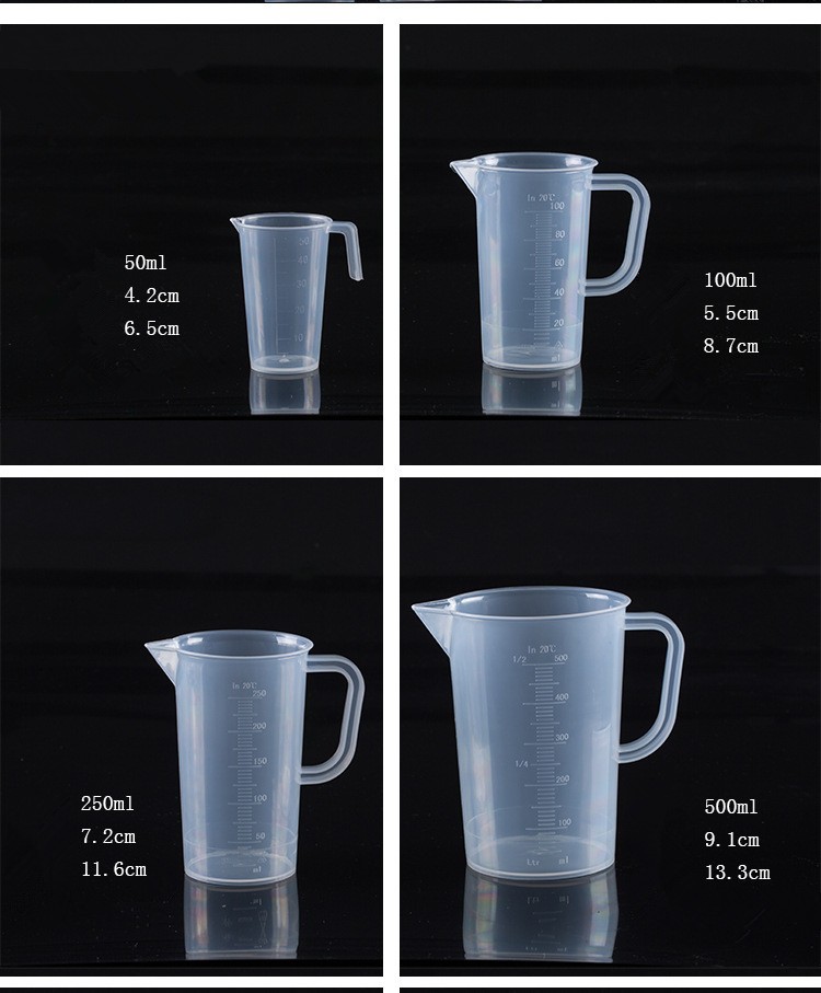 Hot Selling Yuyao New Design Food Degree Plastic custom 100ml measuring cup