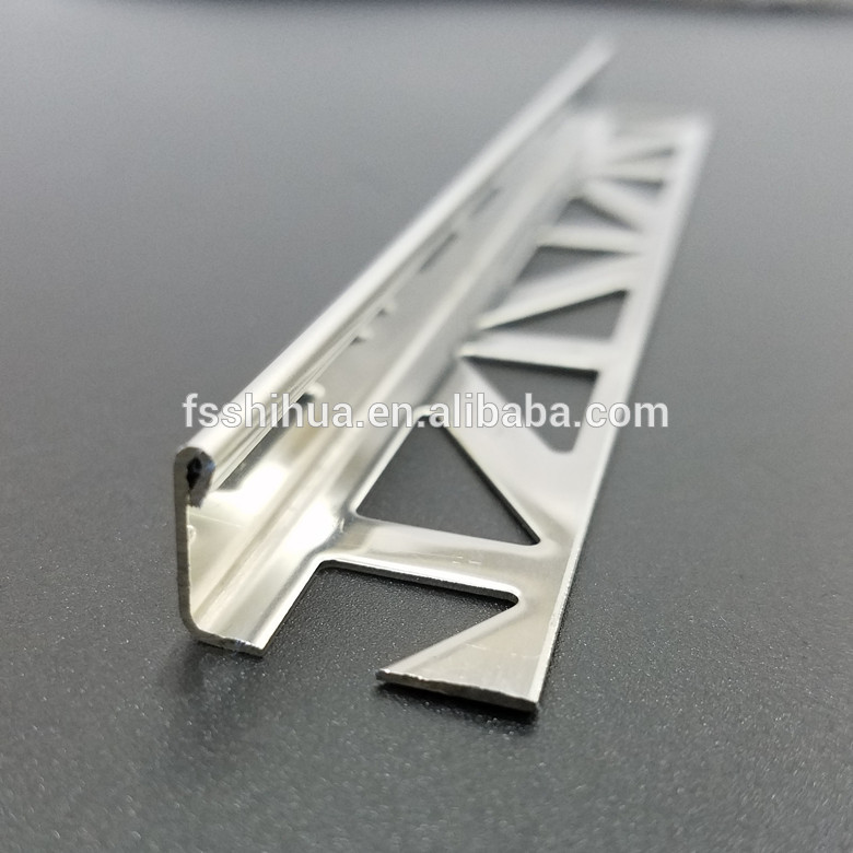 Stainless steel ceramic tile trim profile