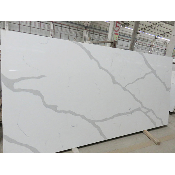 Wholesale Thin Aggregate Syntenic White Largest Size Color Sand Statuary Milky Smokey Ore Calacatta Quartz Slab Good Price