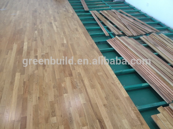 Oak Hardwood Indoor Basketball Court Floor Squash Flooring