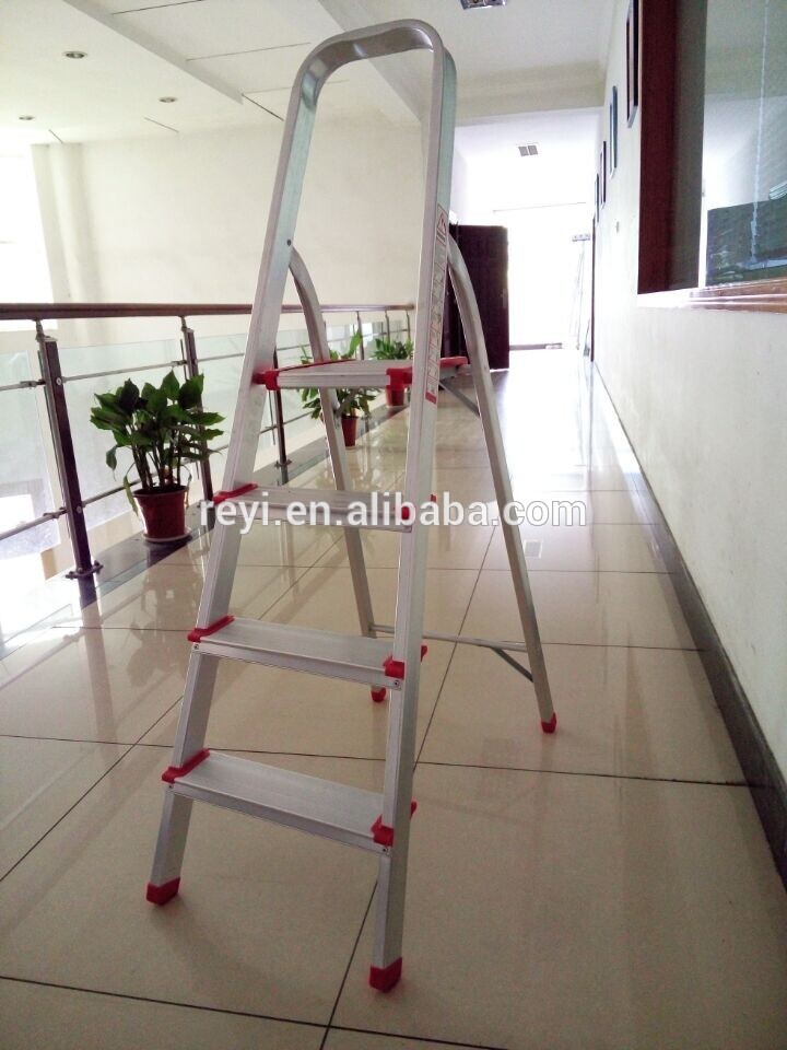 4 steps folding aluminum ladder