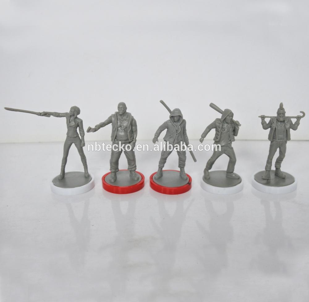 Plastic 3D customized board game miniatures table game figures