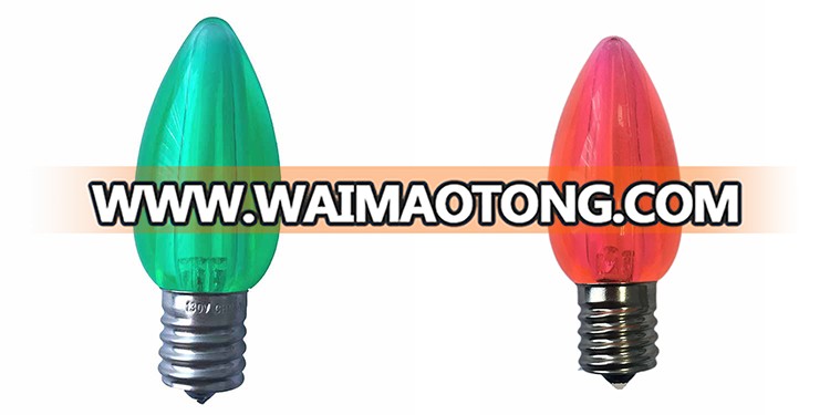 C9 Smooth Transparent LED Lighting Bulb