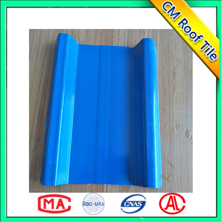 Durable erosion-proof synthetic resin pvc roof tile