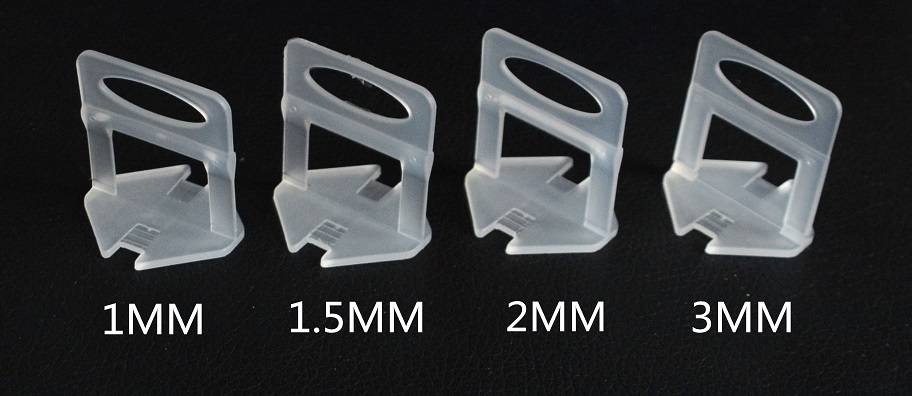 1.5mm-3mm Tile leveling system Flat Clips and wedges for thickness of 3mm to 12mm ceramic