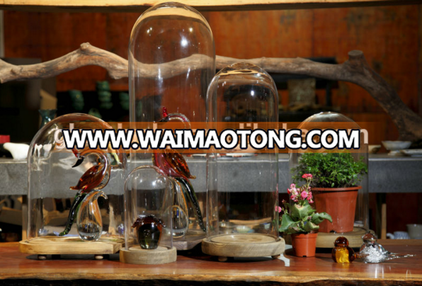 Round Glass Dome , Glass Bell Jar , Glass Dome Cover