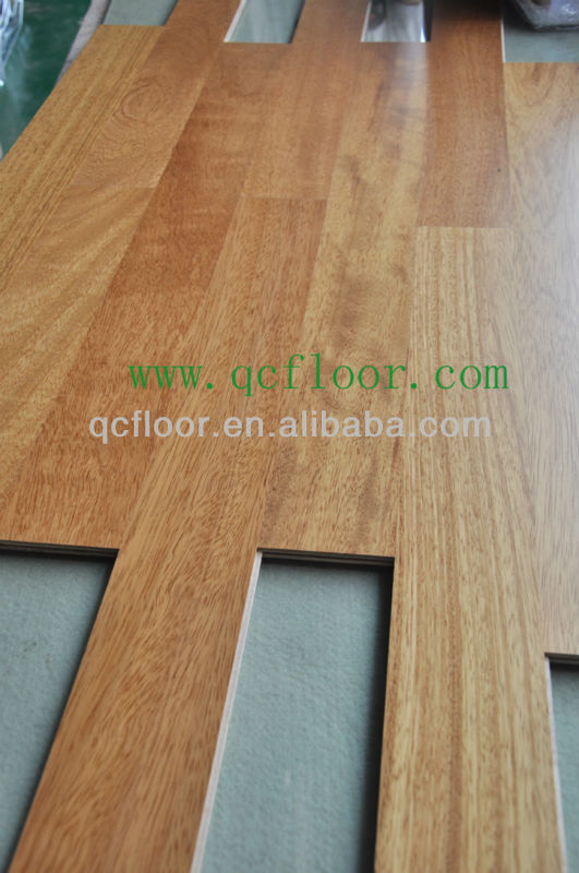 Best sale iroko 2-ply engineered wooden parquet