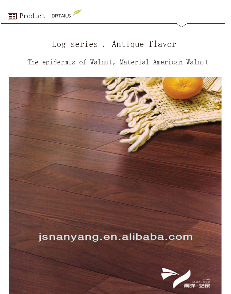 2018 hot sale American walnut multilayer engineered wooden flooring